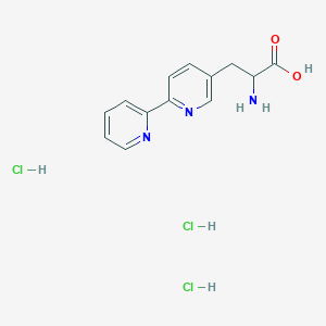 3-([2,2'-Bipyridin]-5-yl)-2-aminopropanoic acid trihydrochloride