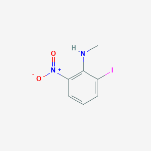 molecular formula C7H7IN2O2 B13004925 2-iodo-N-methyl-6-nitroaniline 