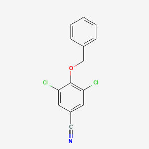 molecular formula C14H9Cl2NO B13004992 4-(Benzyloxy)-3,5-dichlorobenzonitrile 