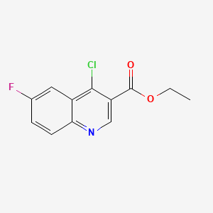 molecular formula C12H9ClFNO2 B1300506 4-氯-6-氟喹啉-3-羧酸乙酯 CAS No. 77779-49-8