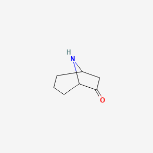 molecular formula C7H11NO B13005068 8-Azabicyclo[3.2.1]octan-6-one 