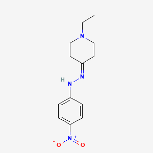 1-Ethyl-4-(2-(4-nitrophenyl)hydrazono)piperidine