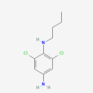 molecular formula C10H14Cl2N2 B13005103 N1-Butyl-2,6-dichlorobenzene-1,4-diamine 