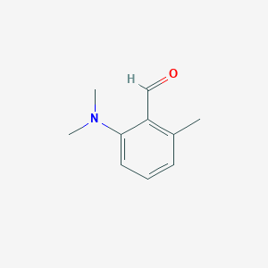 molecular formula C10H13NO B13005135 2-(Dimethylamino)-6-methylbenzaldehyde 