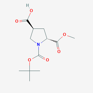 (3S,5R)-1-(tert-Butoxycarbonyl)-5-(methoxycarbonyl)pyrrolidine-3-carboxylic acid