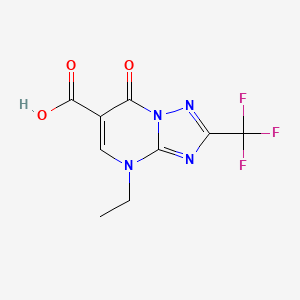 4-Ethyl-7-oxo-2-(trifluoromethyl)-4,7-dihydro-[1,2,4]triazolo[1,5-a]pyrimidine-6-carboxylic acid