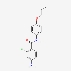 4-amino-2-chloro-N-(4-propoxyphenyl)benzamide