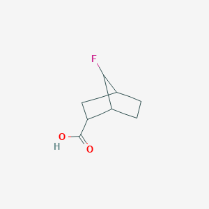 molecular formula C8H11FO2 B13005265 7-Fluorobicyclo[2.2.1]heptane-2-carboxylic acid 