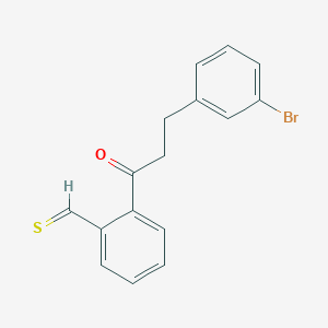 2-[3-(3-Bromophenyl)propanoyl]thiobenzaldehyde