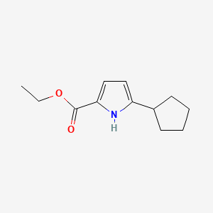 Ethyl 5-cyclopentyl-1H-pyrrole-2-carboxylate