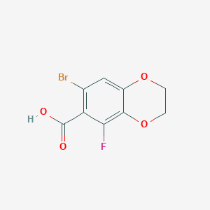 7-Bromo-5-fluoro-2,3-dihydro-1,4-benzodioxine-6-carboxylic acid