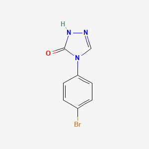 molecular formula C8H6BrN3O B1300539 4-(4-溴苯基)-1H-1,2,4-三唑-5(4H)-酮 CAS No. 214117-50-7