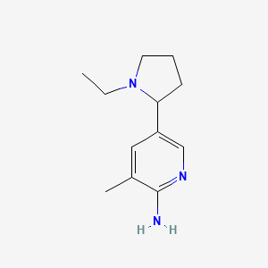 5-(1-Ethylpyrrolidin-2-yl)-3-methylpyridin-2-amine