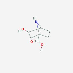 molecular formula C8H13NO3 B13005406 Methyl 3-hydroxy-7-azabicyclo[2.2.1]heptane-1-carboxylate 