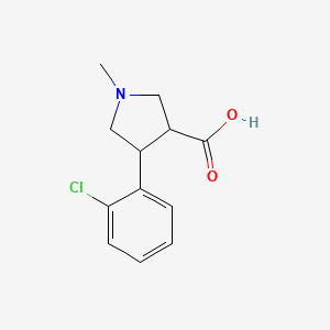 4-(2-Chlorophenyl)-1-methylpyrrolidine-3-carboxylic acid