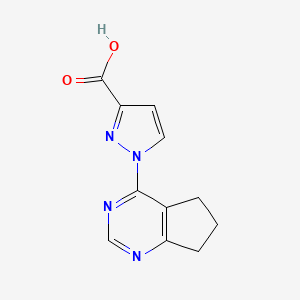 1-(6,7-Dihydro-5H-cyclopenta[d]pyrimidin-4-yl)-1H-pyrazole-3-carboxylic acid