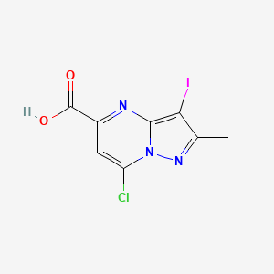 7-Chloro-3-iodo-2-methylpyrazolo[1,5-a]pyrimidine-5-carboxylic acid