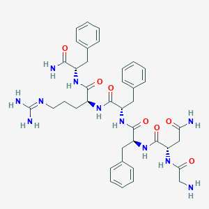 molecular formula C39H51N11O7 B130055 GNFFRF-amide protein, Moniezia expansa CAS No. 149997-79-5