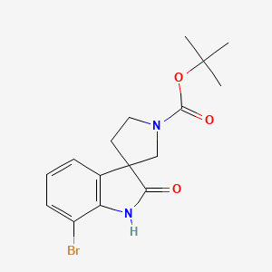 tert-Butyl 7-bromo-2-oxospiro[indoline-3,3'-pyrrolidine]-1'-carboxylate