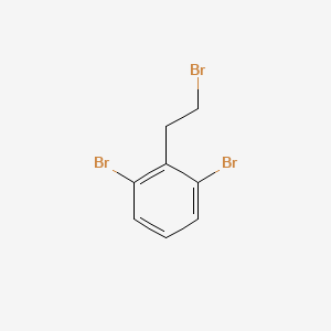 molecular formula C8H7Br3 B13005515 1,3-Dibromo-2-(2-bromoethyl)benzene 