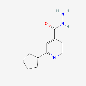 molecular formula C11H15N3O B13005517 2-Cyclopentylisonicotinohydrazide 