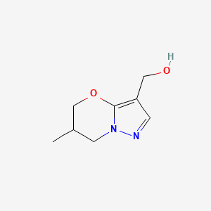 molecular formula C8H12N2O2 B13005547 (6-Methyl-6,7-dihydro-5H-pyrazolo[5,1-b][1,3]oxazin-3-yl)methanol 