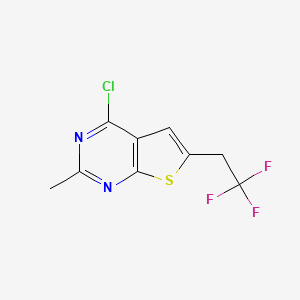 4-Chloro-2-methyl-6-(2,2,2-trifluoroethyl)thieno[2,3-d]pyrimidine