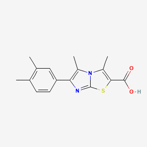 6-(3,4-Dimethylphenyl)-3,5-dimethylimidazo[2,1-b]thiazole-2-carboxylic acid