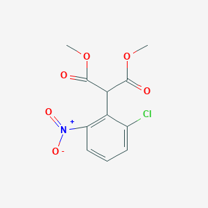 molecular formula C11H10ClNO6 B1300559 2-(2-氯-6-硝基苯基)丙二酸二甲酯 CAS No. 147124-36-5