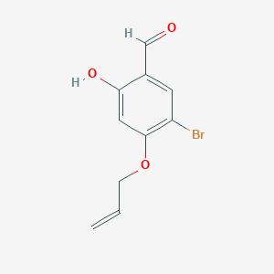 molecular formula C10H9BrO3 B13005595 4-(Allyloxy)-5-bromo-2-hydroxybenzaldehyde 