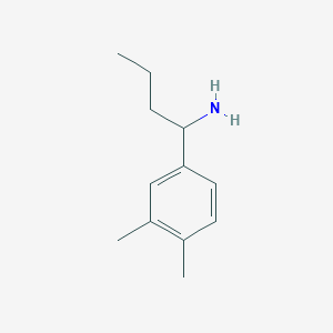 molecular formula C12H19N B13005600 1-(3,4-Dimethylphenyl)butylamine 