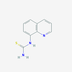 molecular formula C10H9N3S B1300568 N-(8-喹啉基)硫脲 CAS No. 104222-20-0