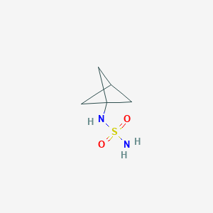 molecular formula C5H10N2O2S B13005701 N-{bicyclo[1.1.1]pentan-1-yl}aminosulfonamide 