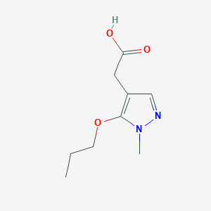 2-(1-Methyl-5-propoxy-1H-pyrazol-4-yl)acetic acid