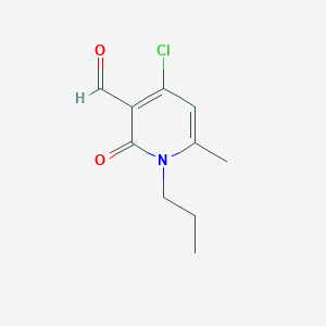 4-Chloro-6-methyl-2-oxo-1-propyl-1,2-dihydropyridine-3-carbaldehyde