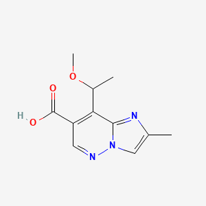 8-(1-Methoxyethyl)-2-methylimidazo[1,2-b]pyridazine-7-carboxylic acid