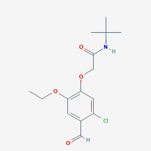 molecular formula C15H20ClNO4 B13005795 N-(tert-Butyl)-2-(5-chloro-2-ethoxy-4-formylphenoxy)acetamide 