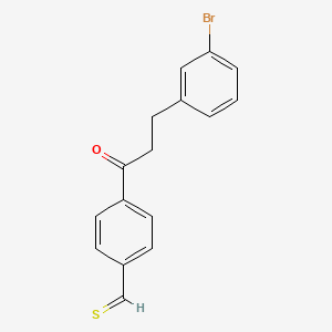 4-(3-(3-Bromophenyl)propanoyl)benzothialdehyde