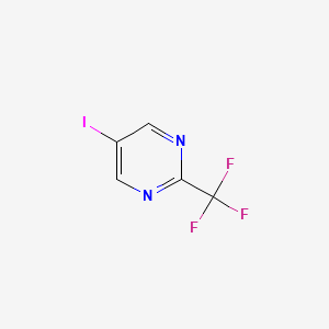 molecular formula C5H2F3IN2 B13005822 5-Iodo-2-(trifluoromethyl)pyrimidine CAS No. 1443533-55-8