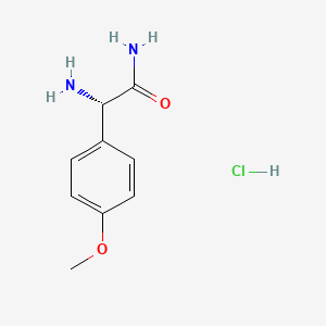 (S)-2-Amino-2-(4-methoxyphenyl)acetamide hydrochloride