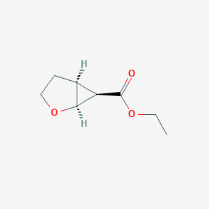 molecular formula C8H12O3 B13005840 ethyl (1S,5S,6R)-2-oxabicyclo[3.1.0]hexane-6-carboxylate 