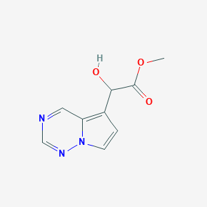 Methyl 2-hydroxy-2-(pyrrolo[2,1-f][1,2,4]triazin-5-yl)acetate