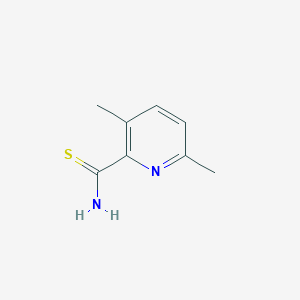 molecular formula C8H10N2S B13005847 3,6-Dimethylpyridine-2-carbothioamide 