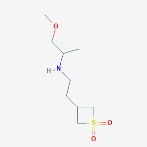 3-(2-((1-Methoxypropan-2-yl)amino)ethyl)thietane1,1-dioxide