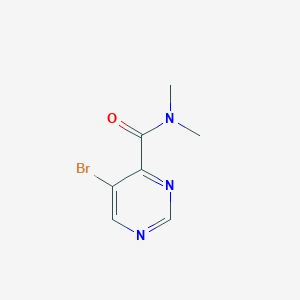 molecular formula C7H8BrN3O B13005852 5-Bromo-N,N-dimethylpyrimidine-4-carboxamide 