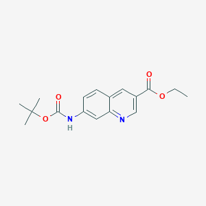 Ethyl 7-((tert-butoxycarbonyl)amino)quinoline-3-carboxylate