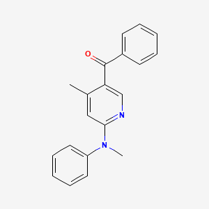 molecular formula C20H18N2O B13005858 (4-Methyl-6-(methyl(phenyl)amino)pyridin-3-yl)(phenyl)methanone 