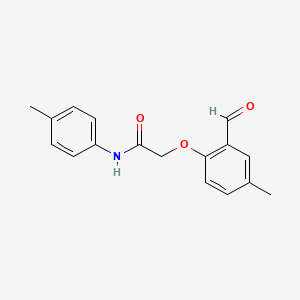 2-(2-Formyl-4-methylphenoxy)-N-(p-tolyl)acetamide