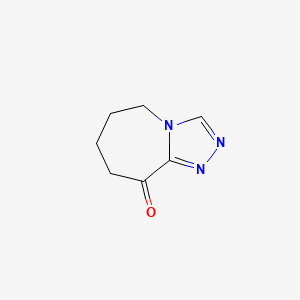 molecular formula C7H9N3O B13005877 7,8-Dihydro-5H-[1,2,4]triazolo[4,3-a]azepin-9(6H)-one 