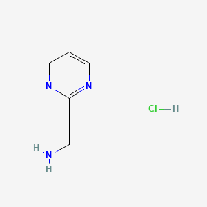 2-Methyl-2-(pyrimidin-2-yl)propan-1-aminehydrochloride